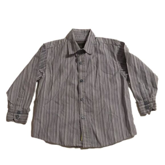 Kenneth Cole Reaction Boy’s Multicolored Long Sleeve Button Down Shirt - Picture 1 of 4